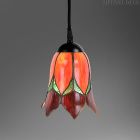 Lampe suspendue Mini Fleur Rouge