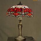 Lampe Tiffany Dragonfly Red Medium