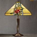 Lampe Tiffany carré Fleurs