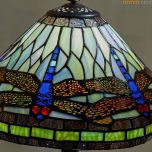 Lampe Tiffany Dragonfly vert Small