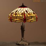 Lampe Tiffany Dragonfly Gold Medium
