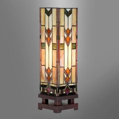 Lampe Tiffany Carré Art Déco Large