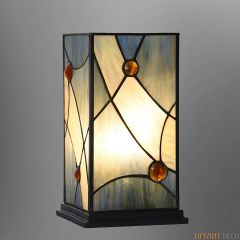Lampe Tiffany Carré Blue Sky